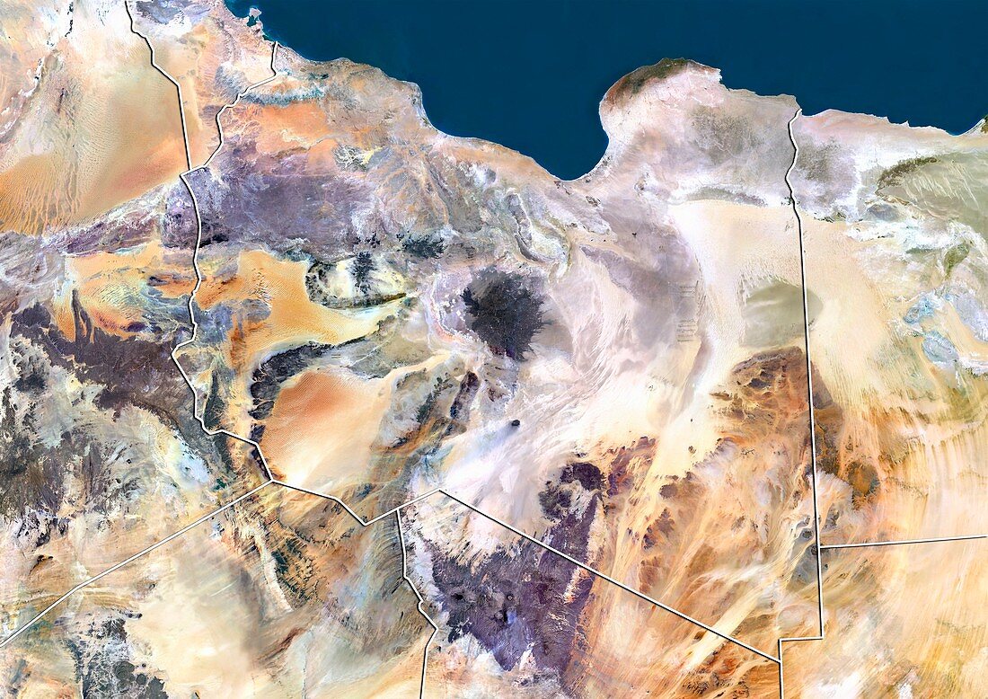 Libya,satellite image
