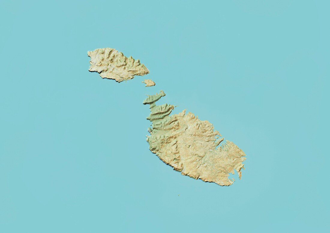 Malta,satellite image