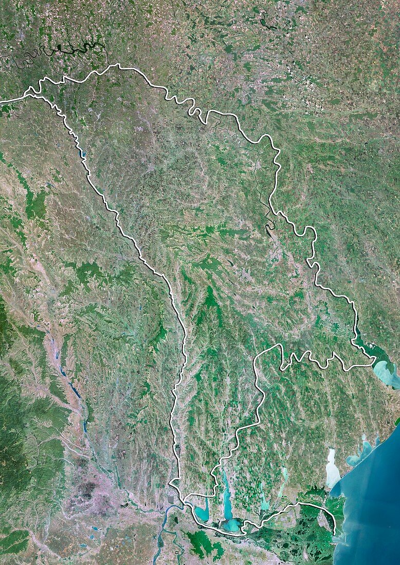 Moldova,satellite image
