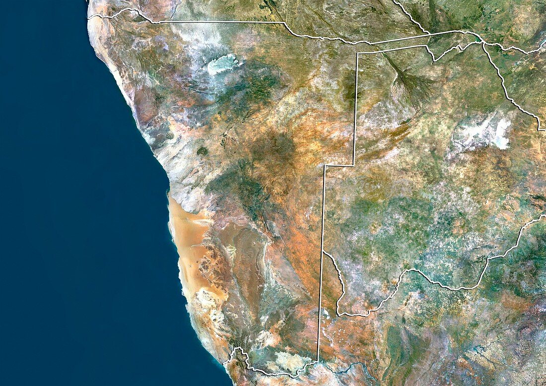 Namibia,satellite image