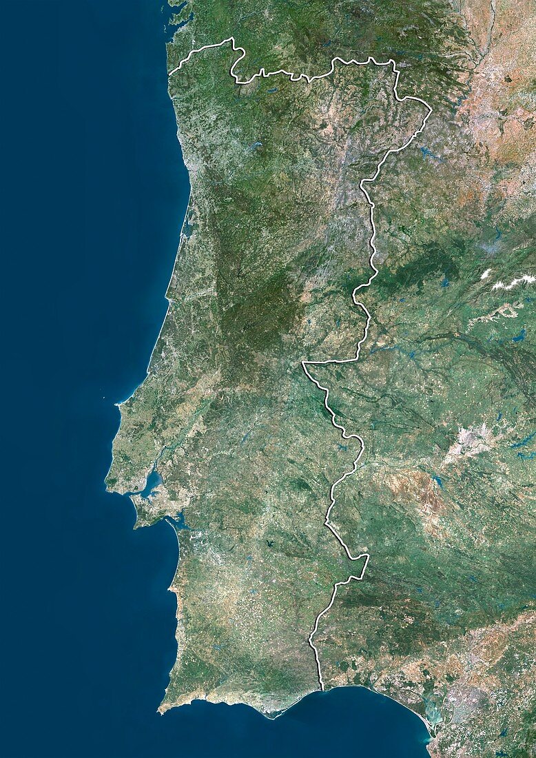 Portugal,satellite image
