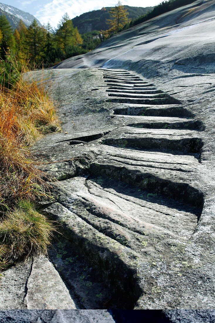 Granite steps,Switzerland