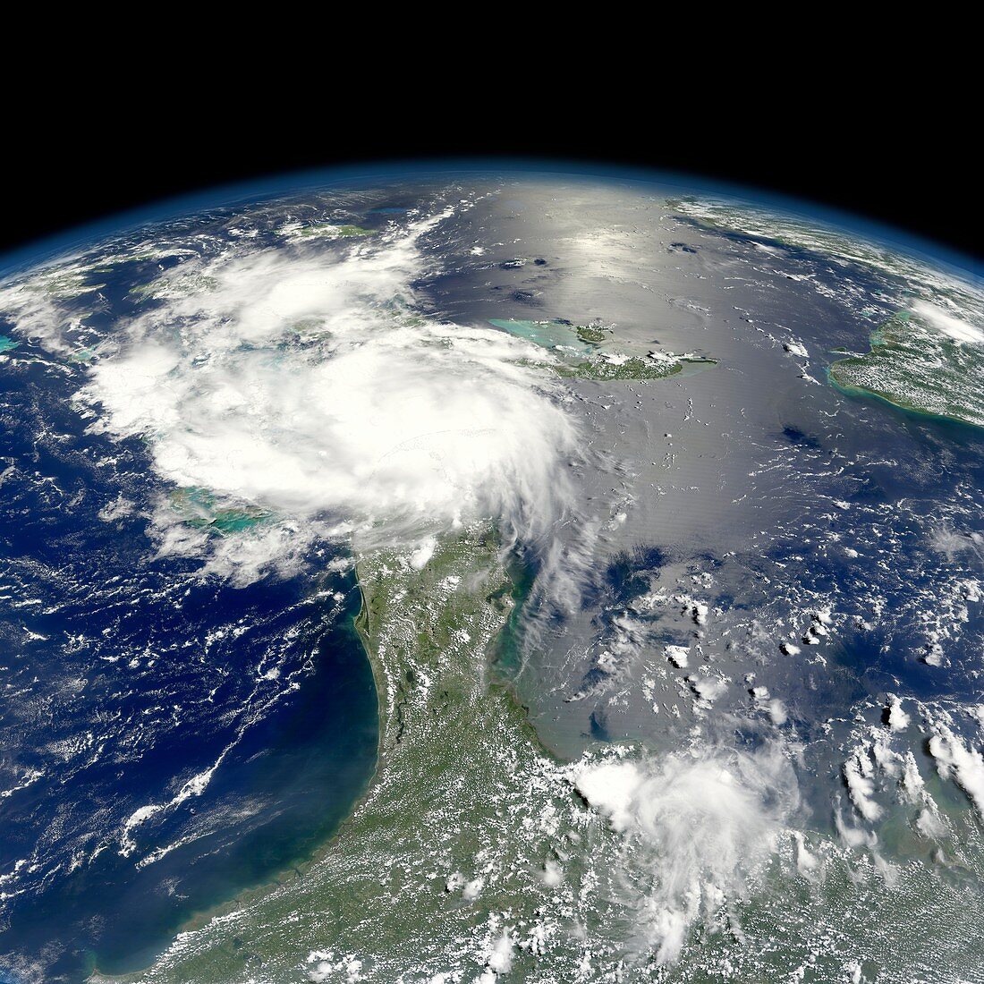 Tropical Storm Ernesto,satellite image