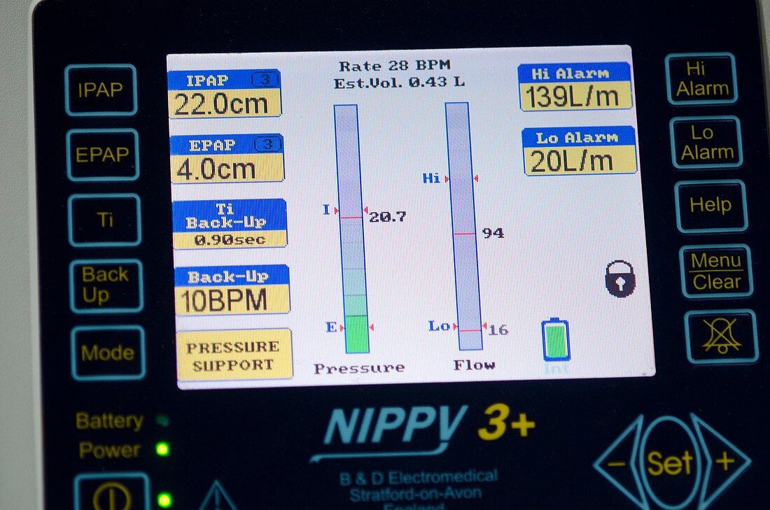 Nippy 3+ home ventilator