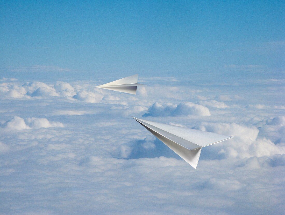 Paper aeroplanes,artwork