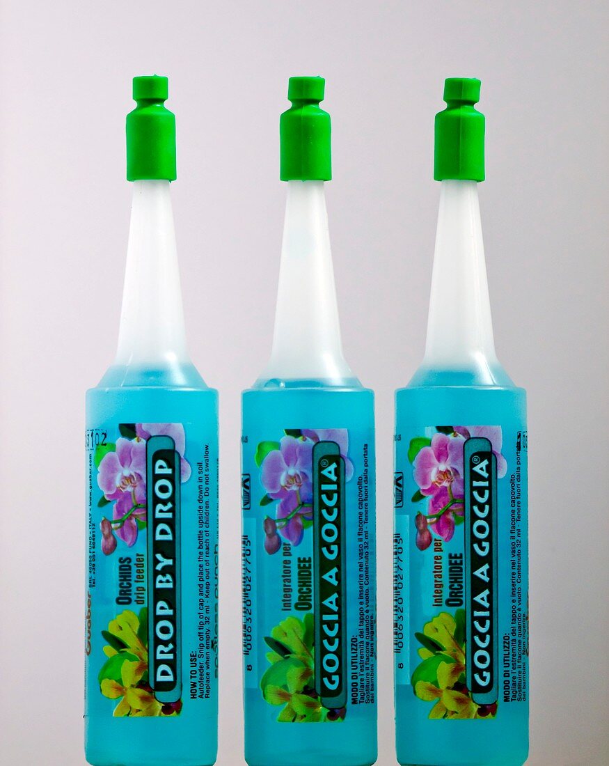 Orchid liquid-feed bottles