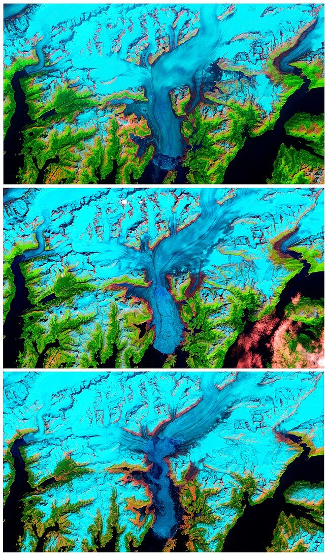 Columbia Glacier,Alaska,1986-2011