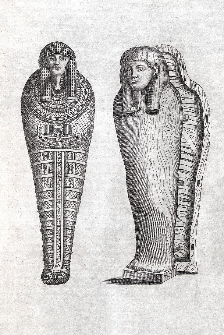 Egyptian sarcophagus,17th century