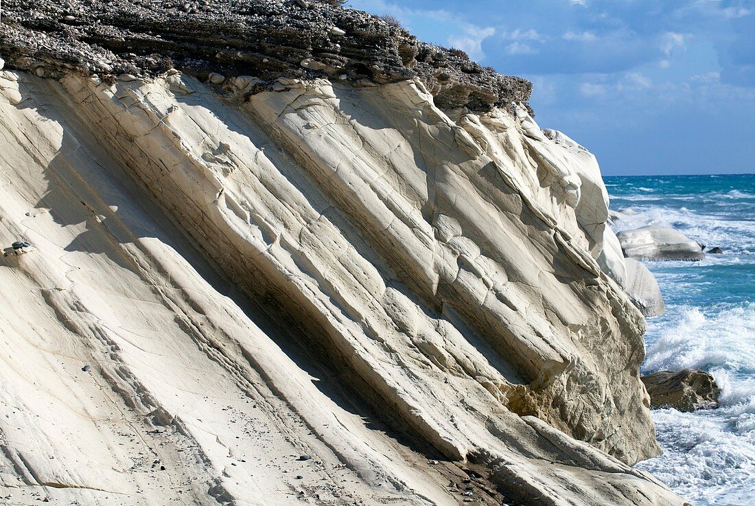 Chalk cliffs,Cyprus