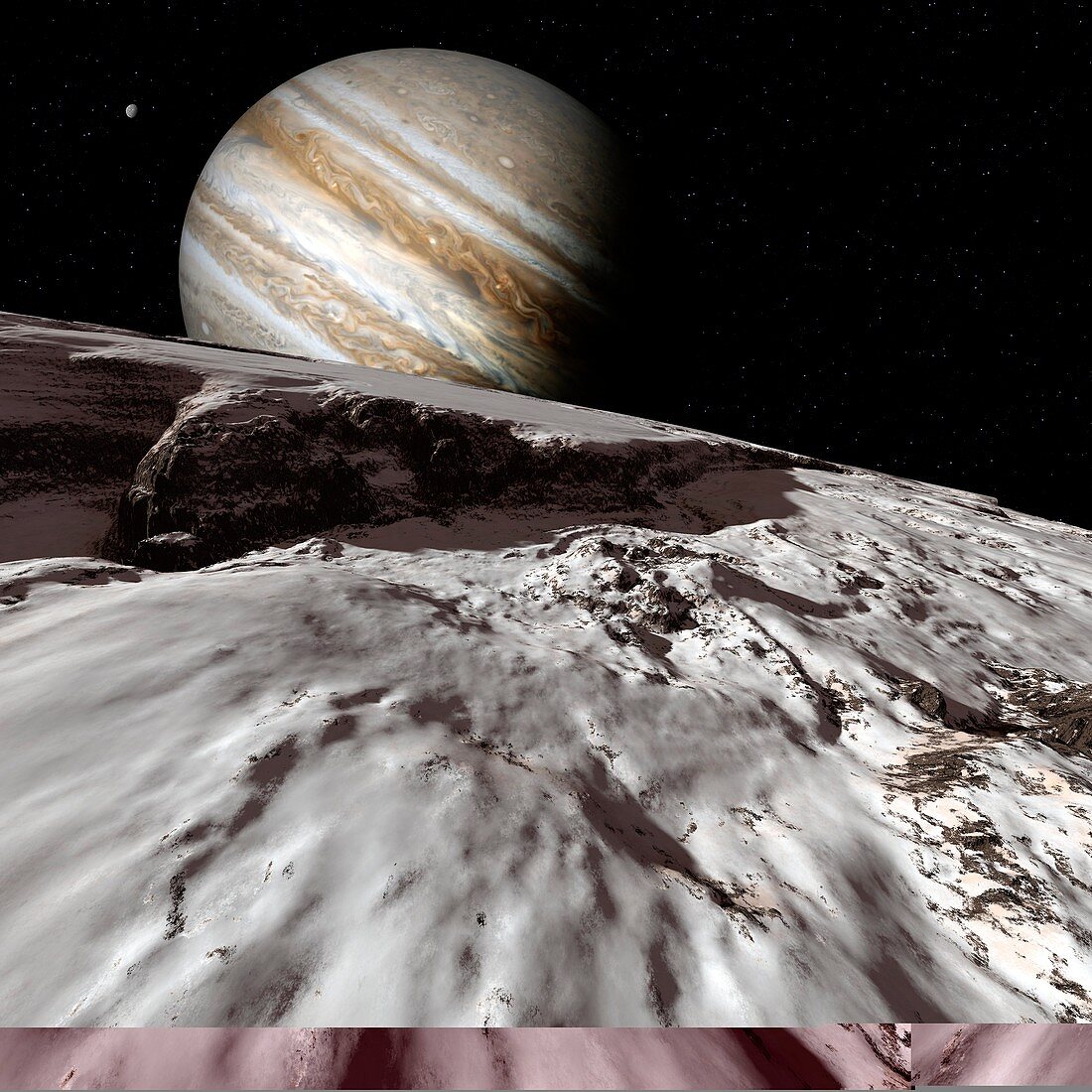 Jupiter from Europa,artwork