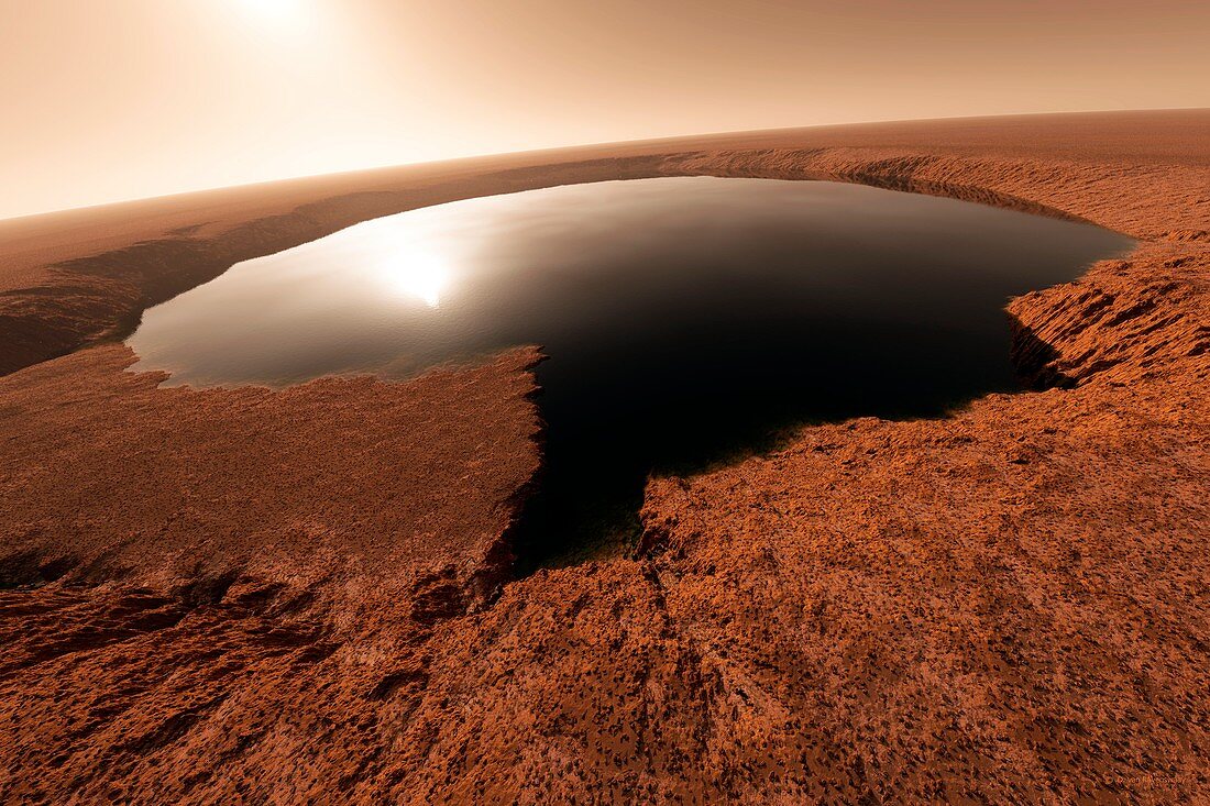 Water on Mars,artwork