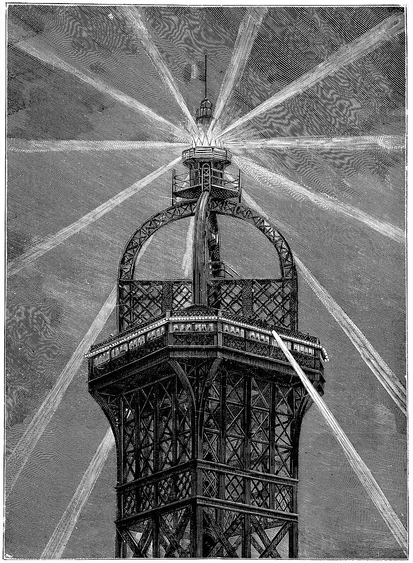 Eiffel Tower's electric lamp,1889