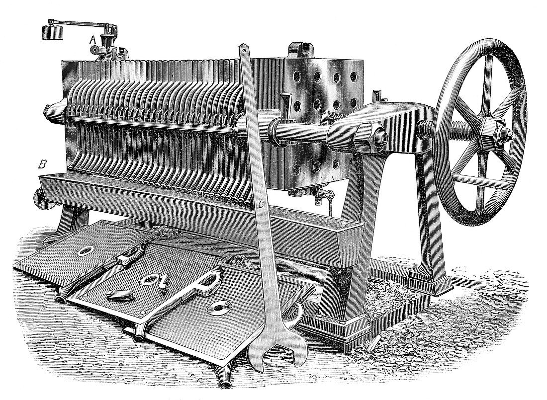 Paraffin press,1889