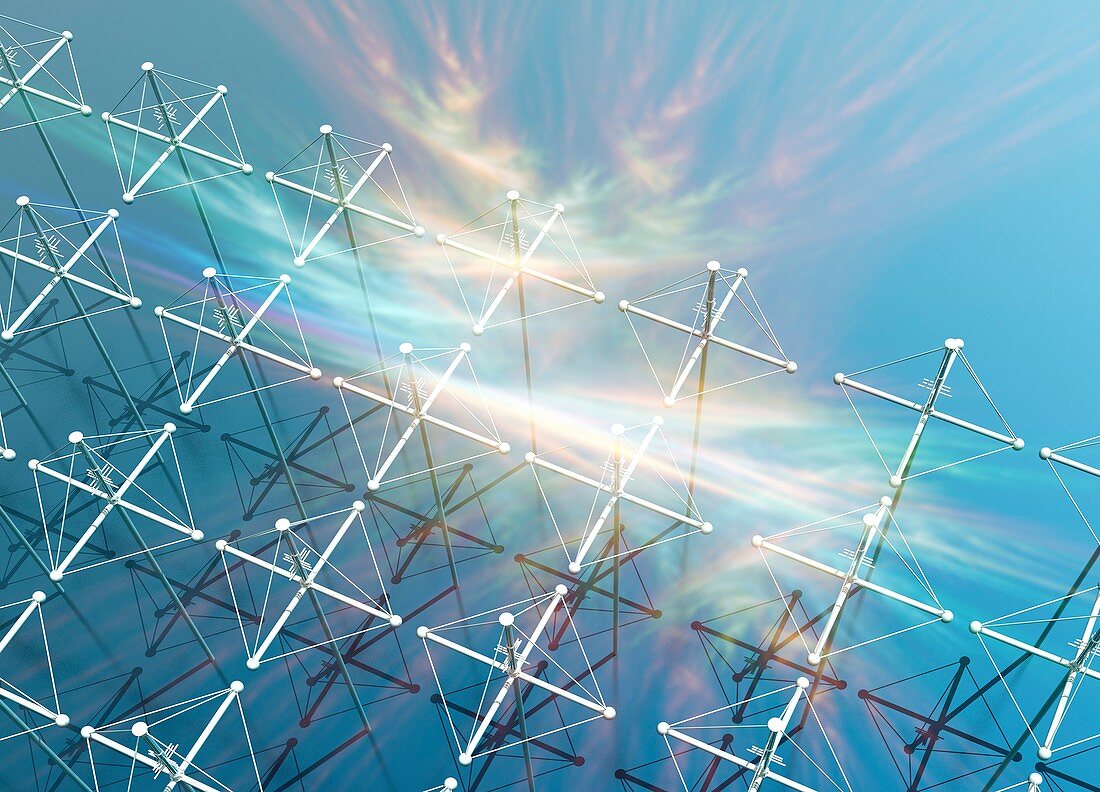 HAARP array for auoral research,artwork
