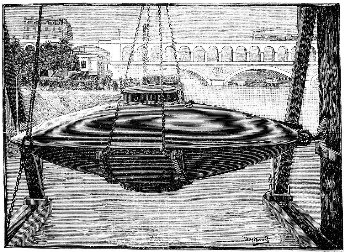 Goubet submarine,1880s