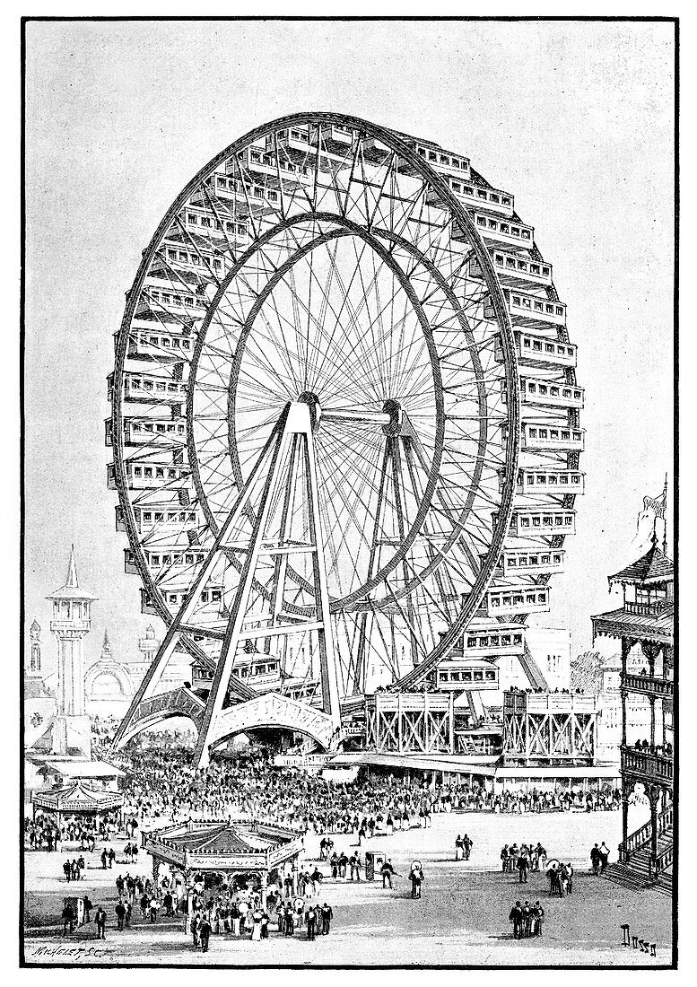 Chicago World Fair ferris wheel,1893