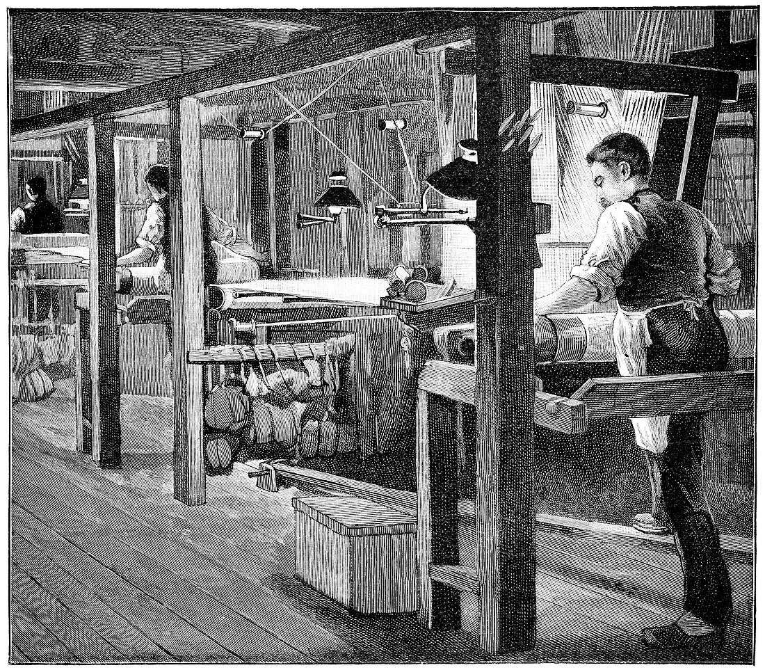 Spitalfields silk industry,1893