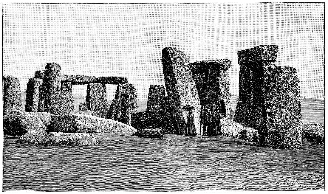 Prehistoric stone circle,1893