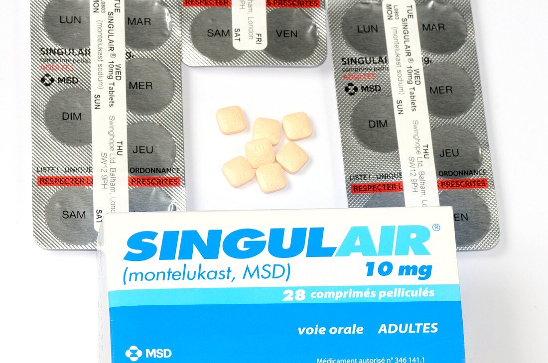 Singulair tablets for asthma