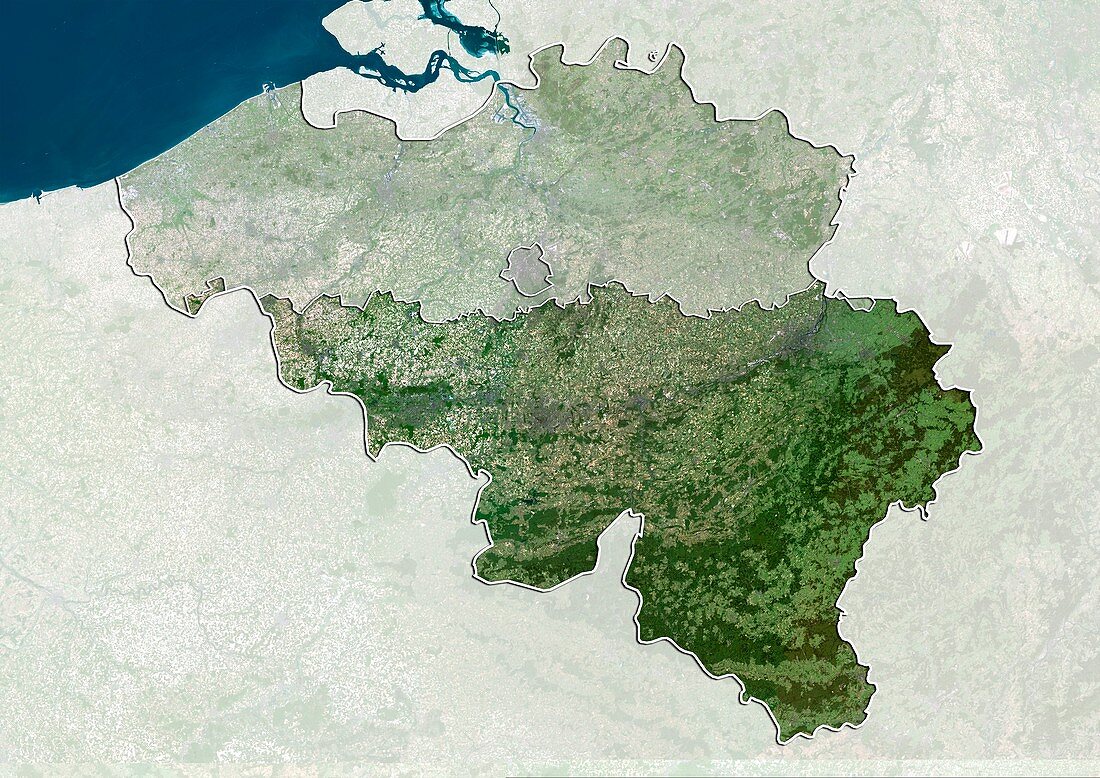 Walloon,Belgium,satellite image
