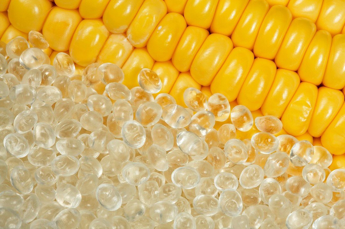 Corn-based plastic