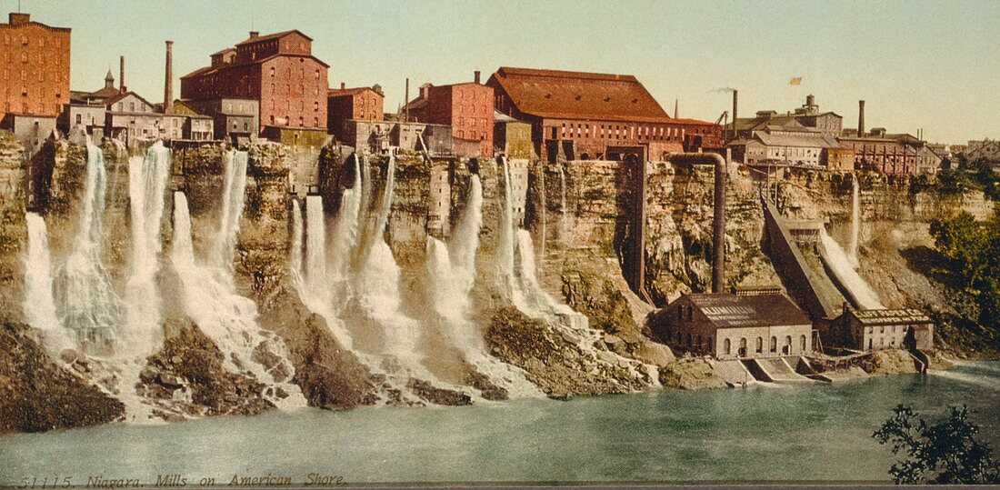 Niagara water mills,early 20th century