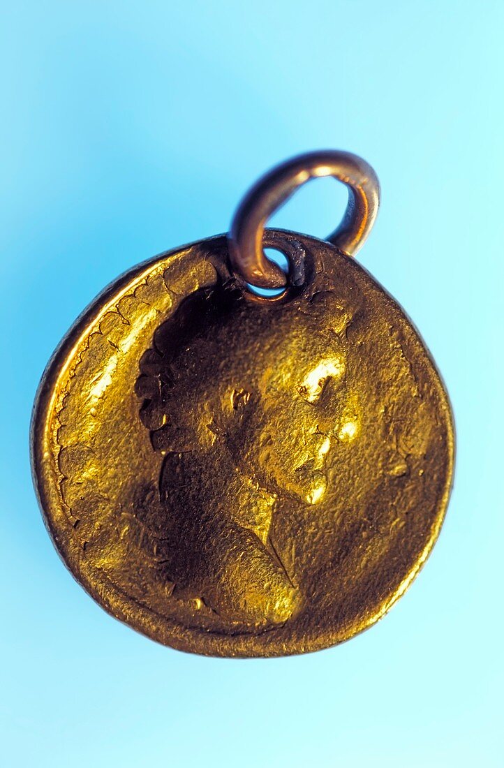 Roman coin medallion from the Titanic