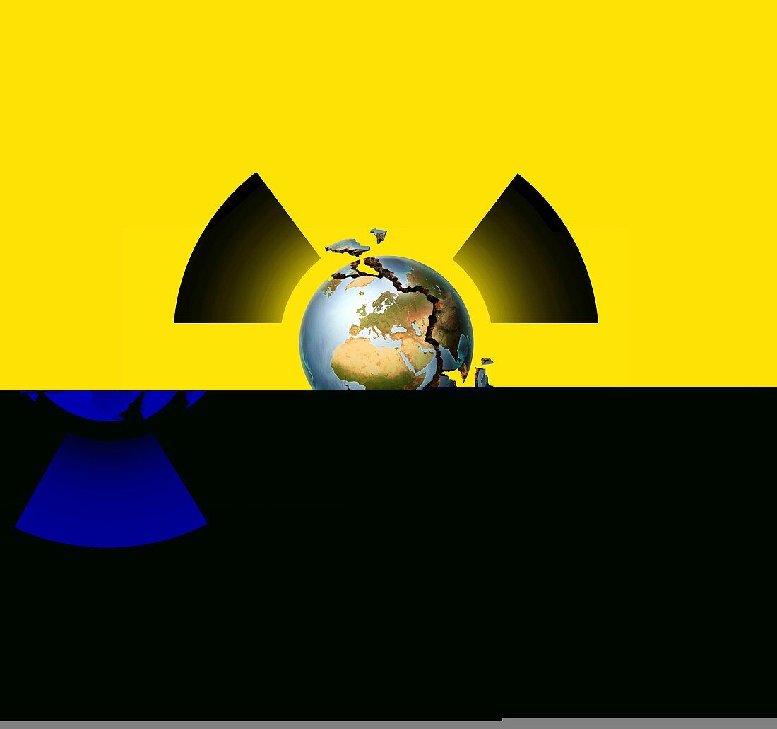 Nuclear disaster,conceptual artwork