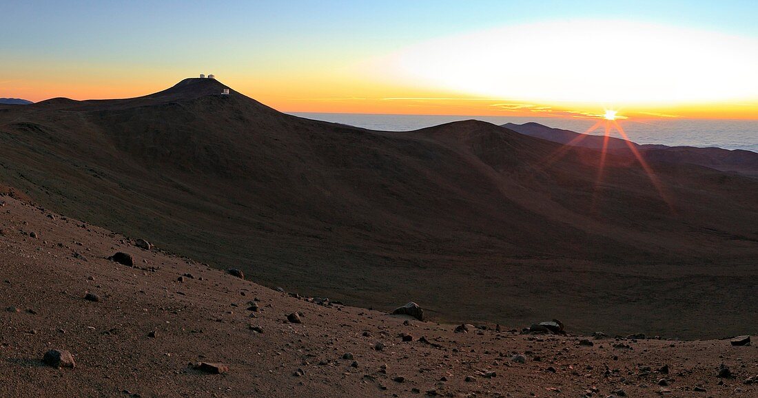 Paranal Observatory at sunset