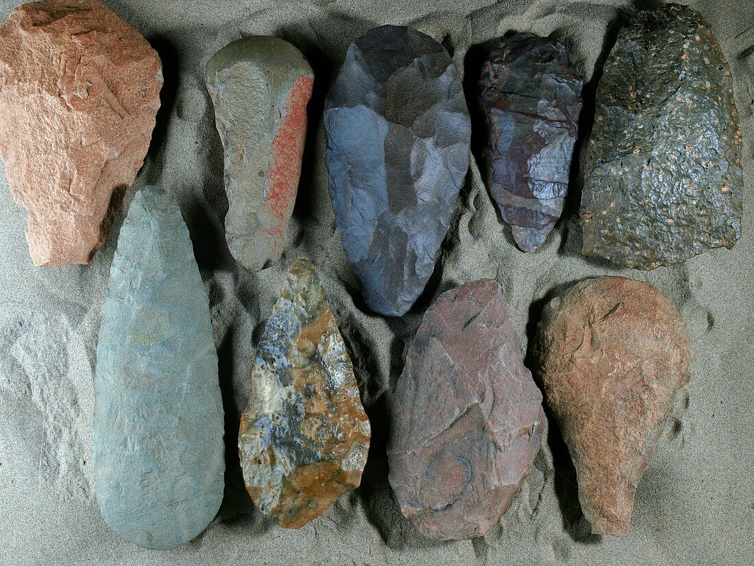 Prehistoric flint tools