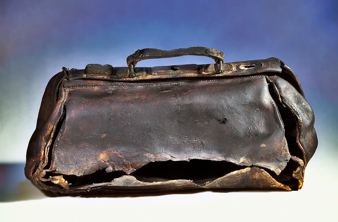 Leather bag from the Titanic