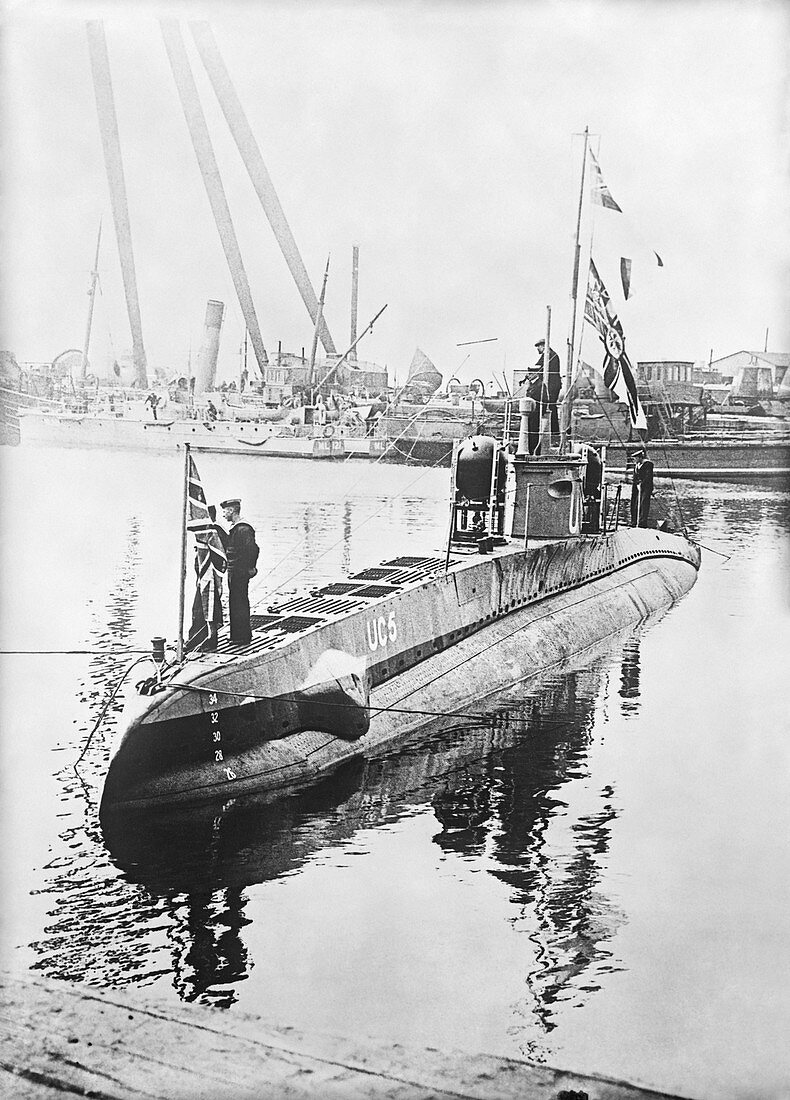 Captured German U-boat,World War I