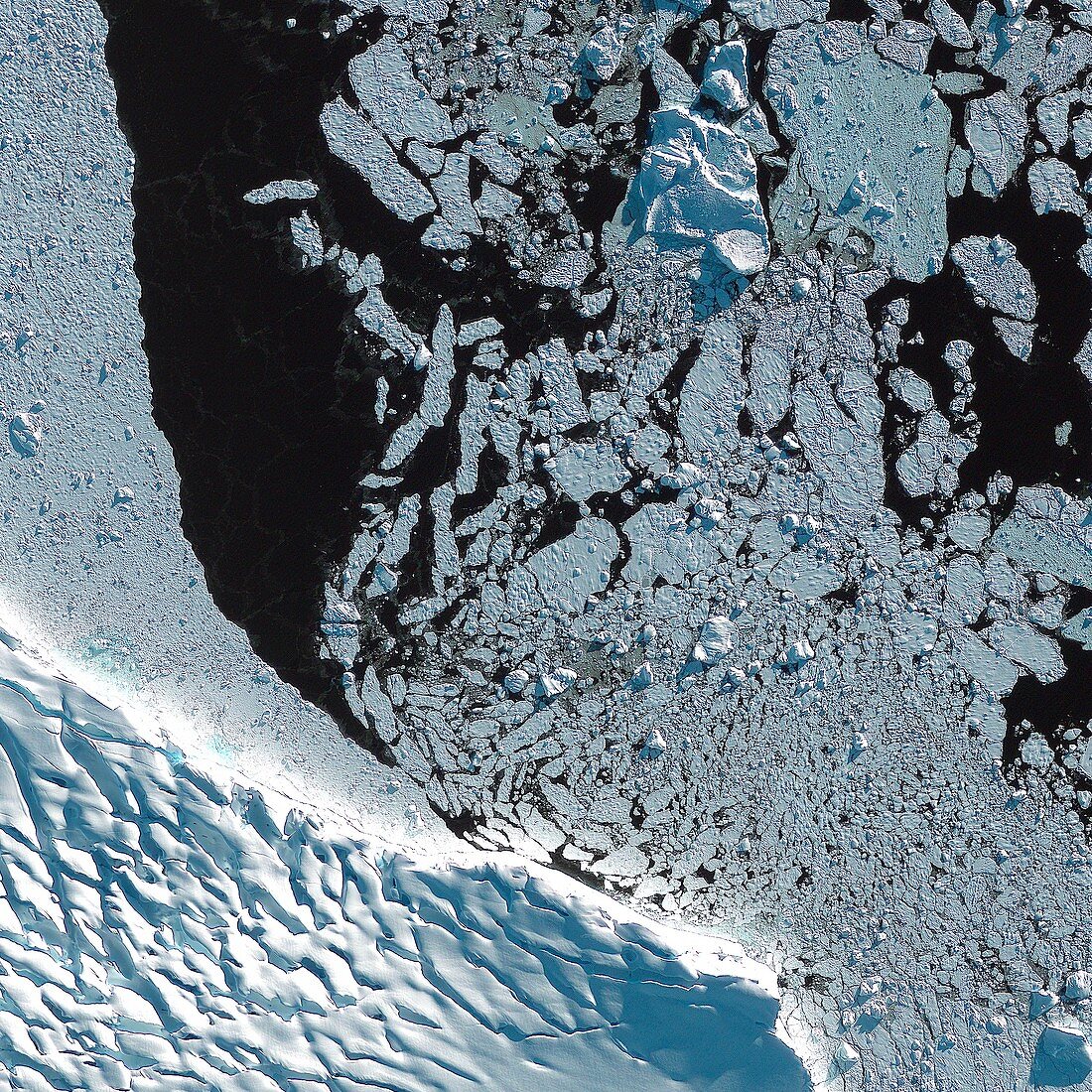 Antarctic Peninsula,satellite image