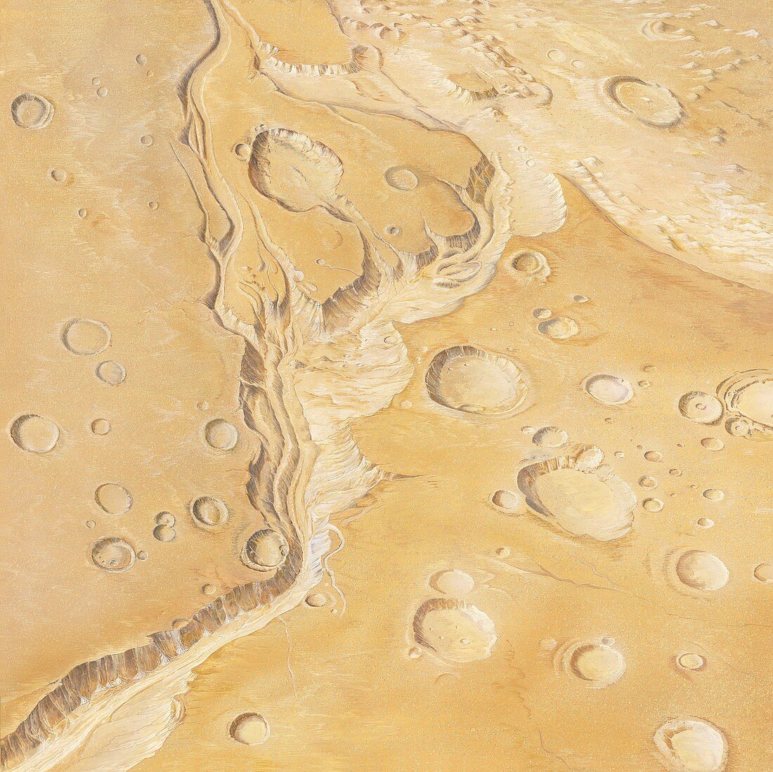 Martian landscape,artwork