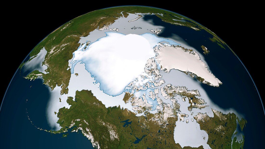 Artic sea ice coverage,1980