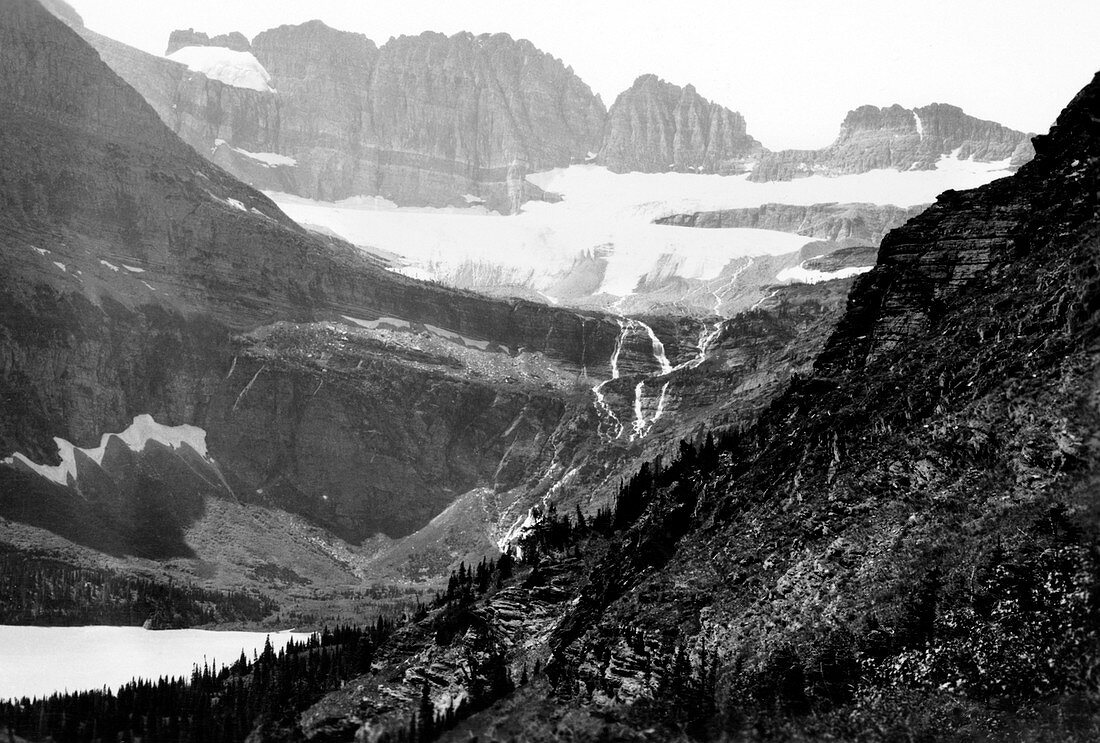 Grinnell Glacier,Montana,USA,in 1900