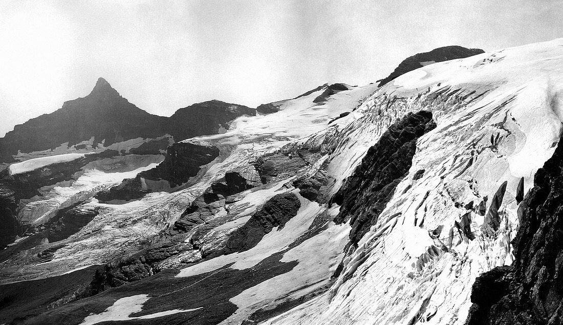 Harrison Glacier,Montana,USA,in 1913