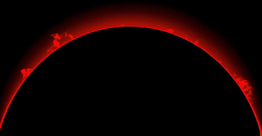 Solar prominences,H-alpha image