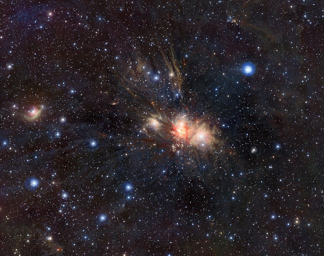 Monoceros R2 nebulae,infrared image