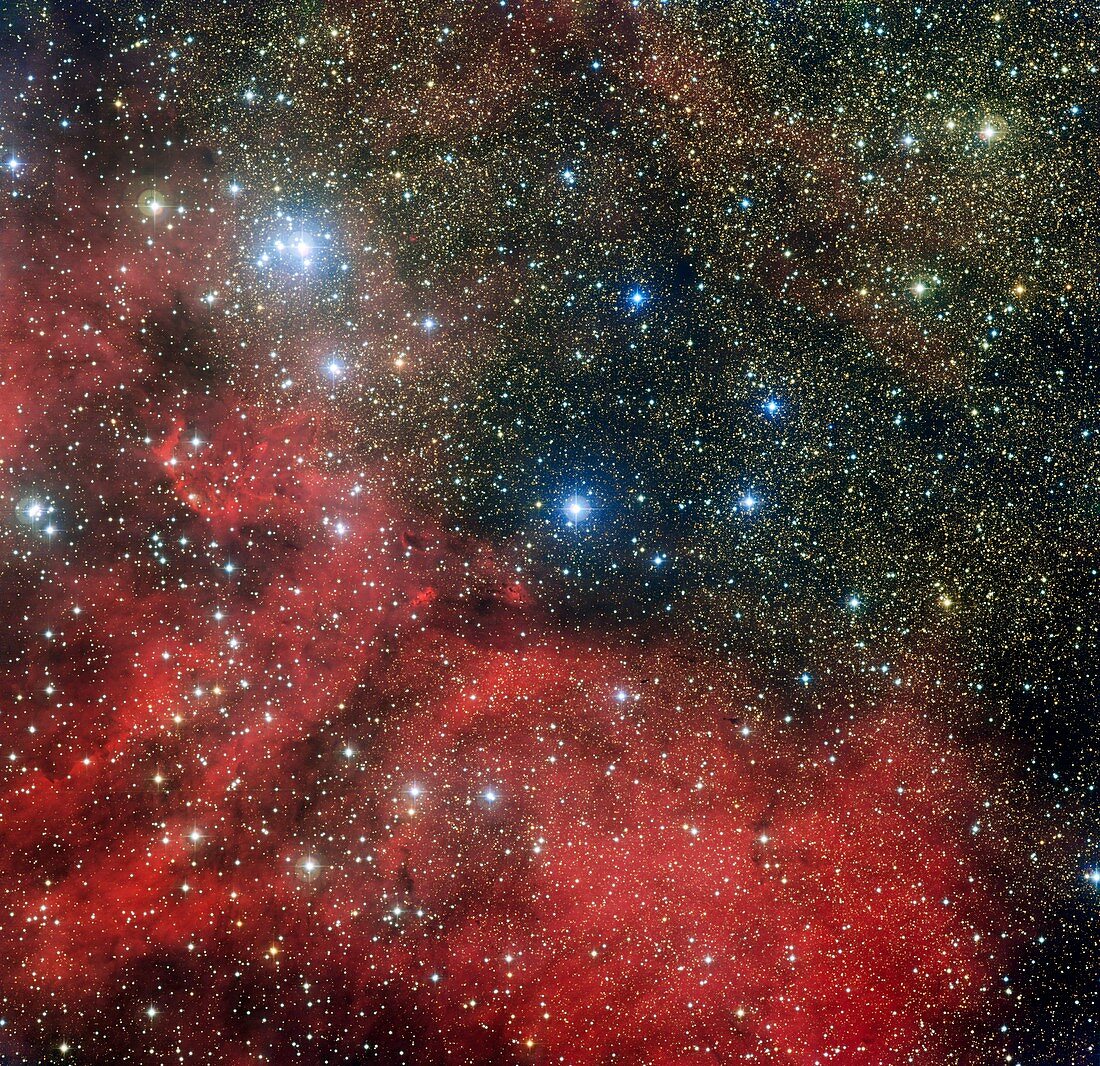 Nebula and star cluster NGC 6604