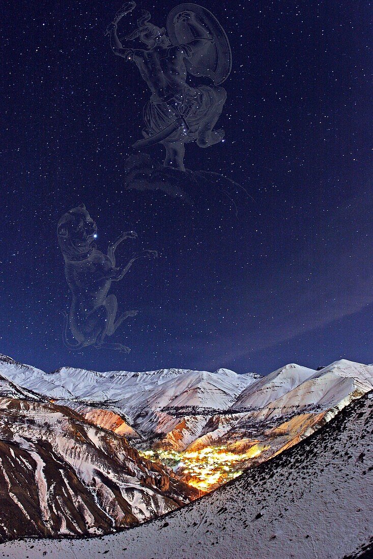 Milky Way over the Alborz Mountains,Iran