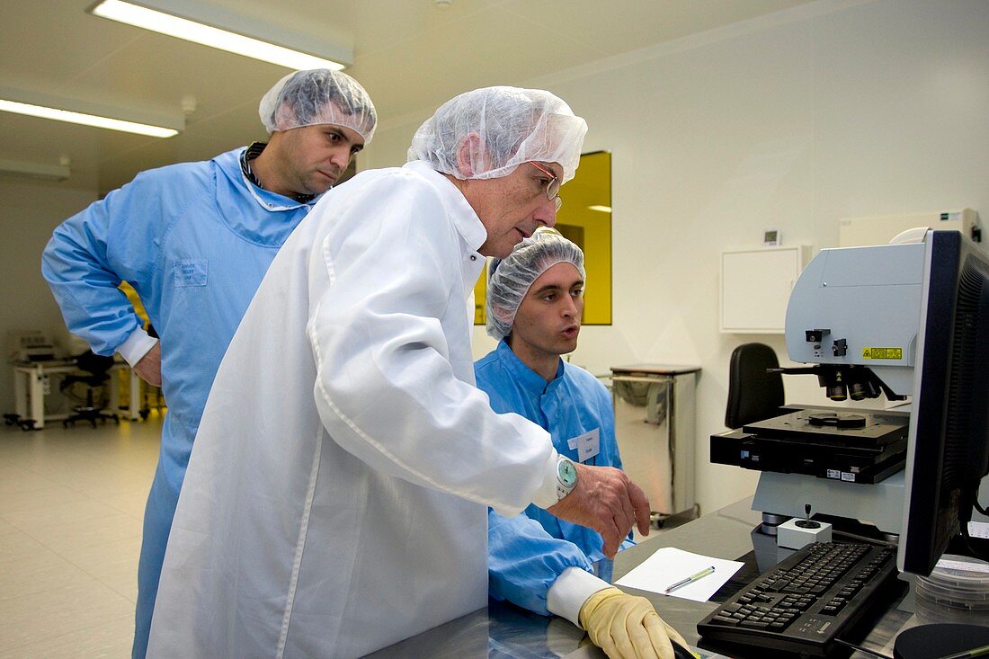 Albert Fert,French physicist,at work