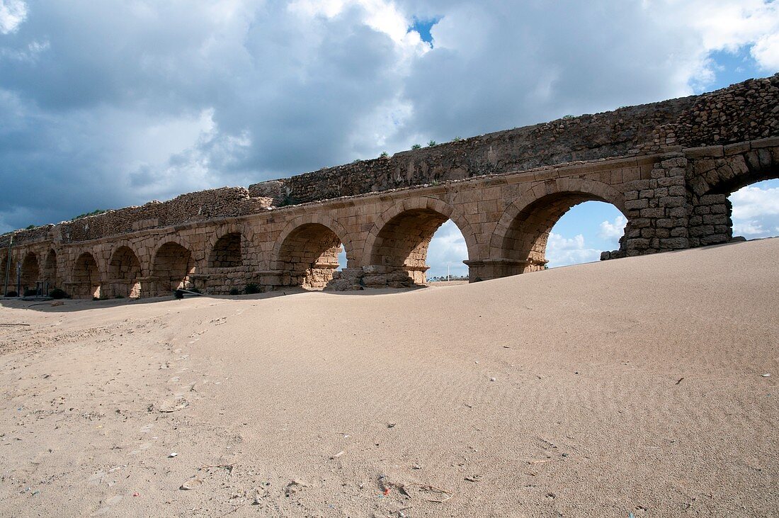 Roman Aqueduct,Caesarea,Israel