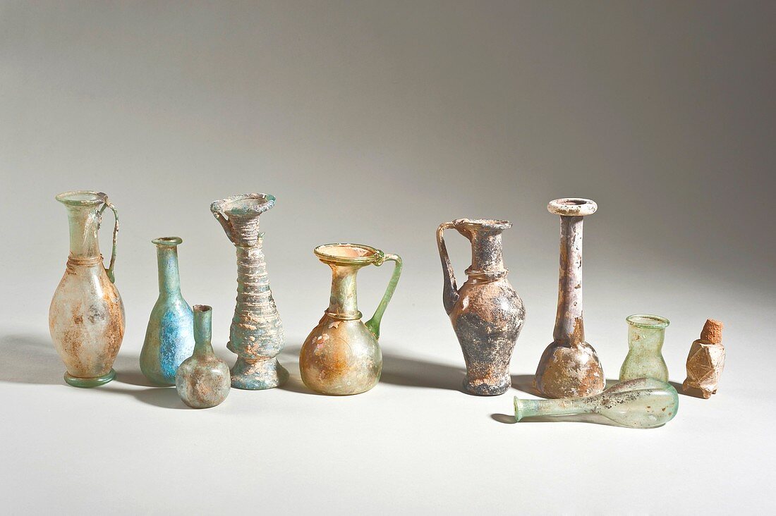 Roman and Islamic period glass bottles