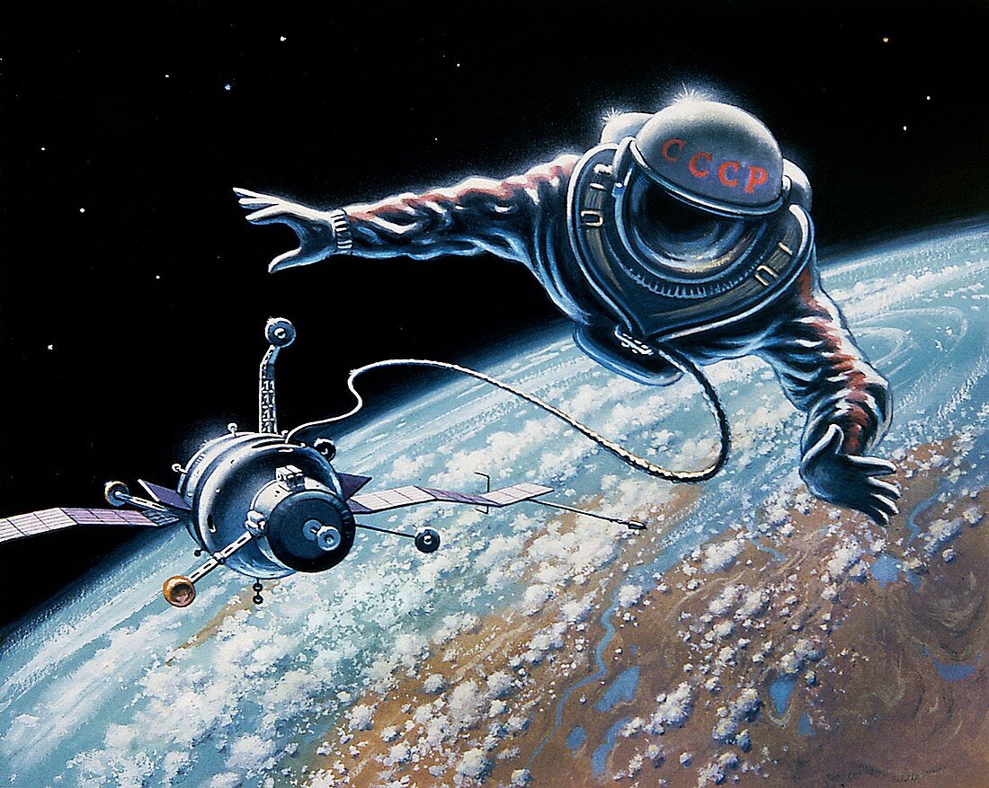 Soviet space-walk,artwork