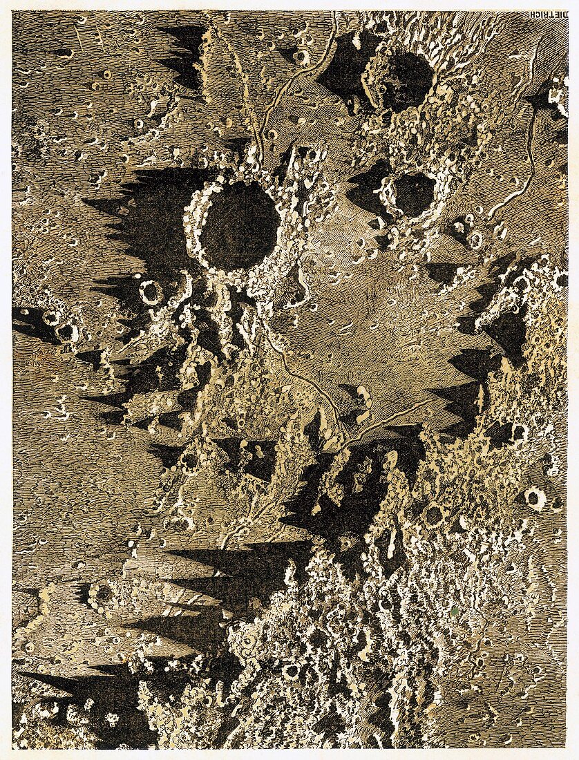 Lunar craters,19th century