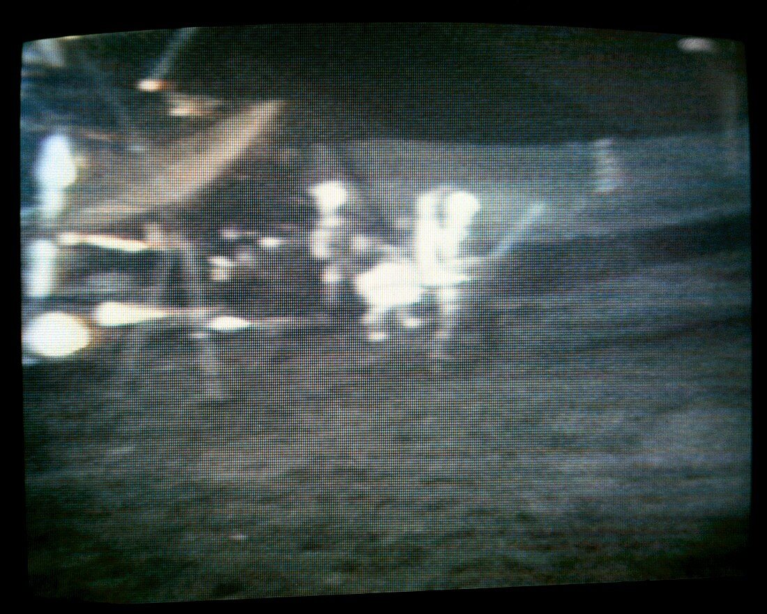 Apollo 14 lunar landing,TV image