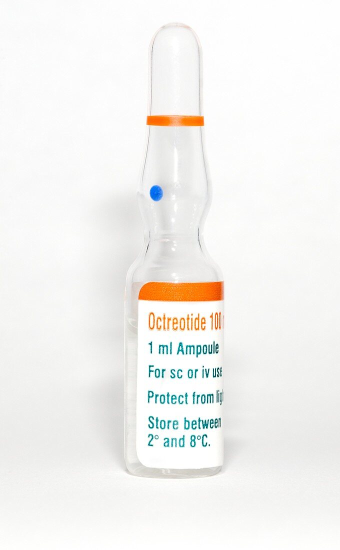Ampoule of Octreotide drug