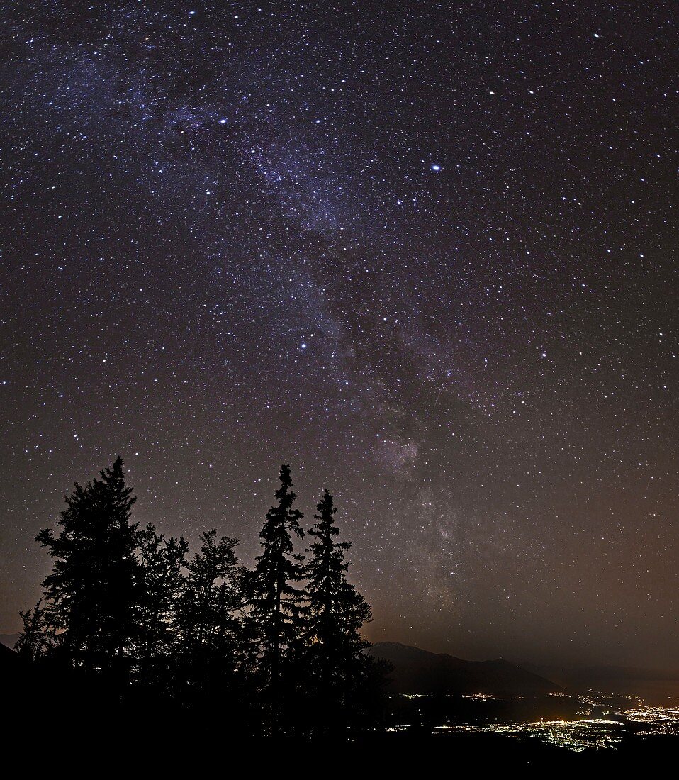 Milky Way over Innsbruck