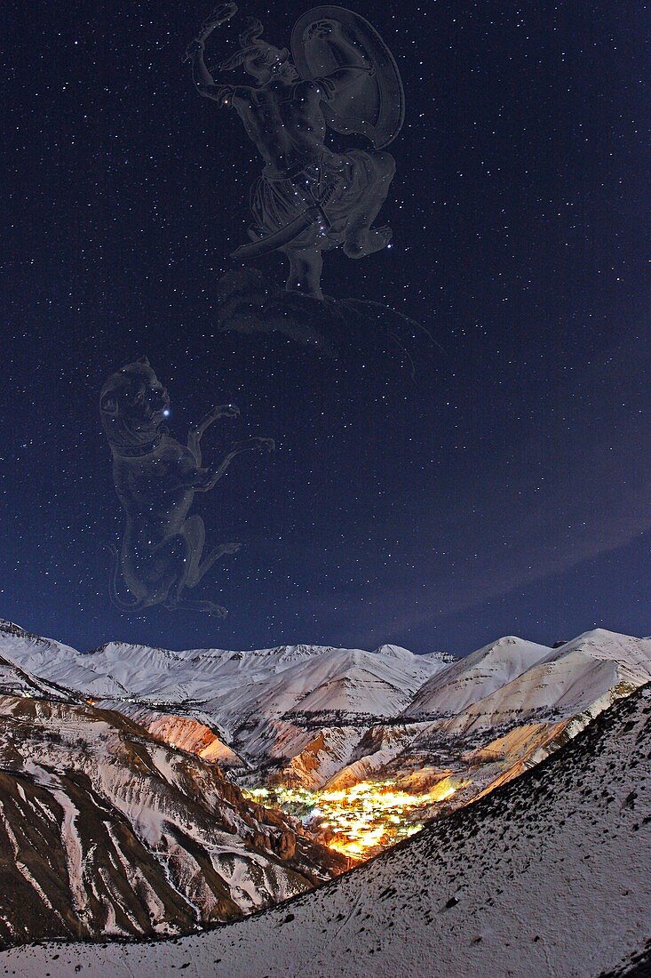 Milky Way over the Alborz Mountains,Iran